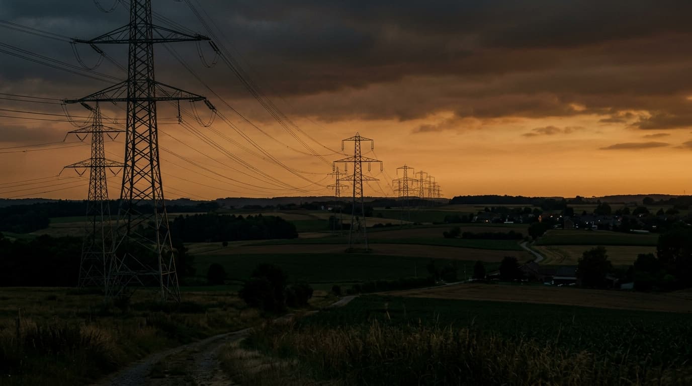 Tableau électrique domestique avec compteur numérique et disjoncteurs